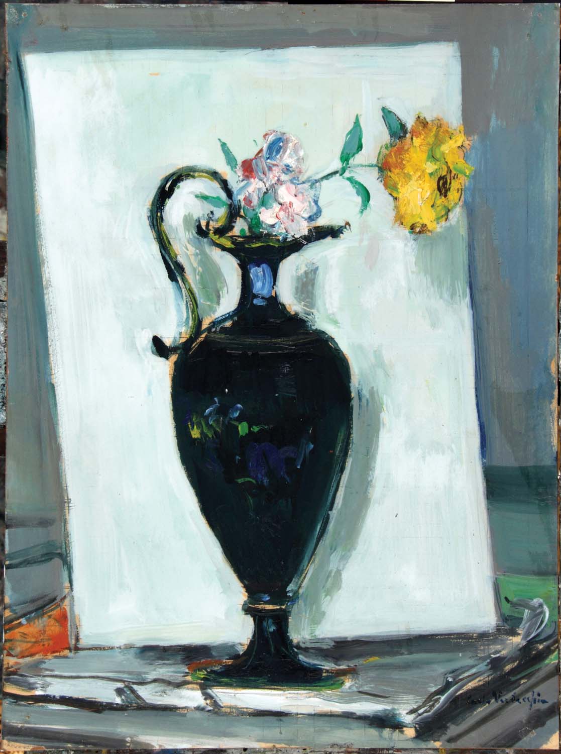 Vaso con rosa