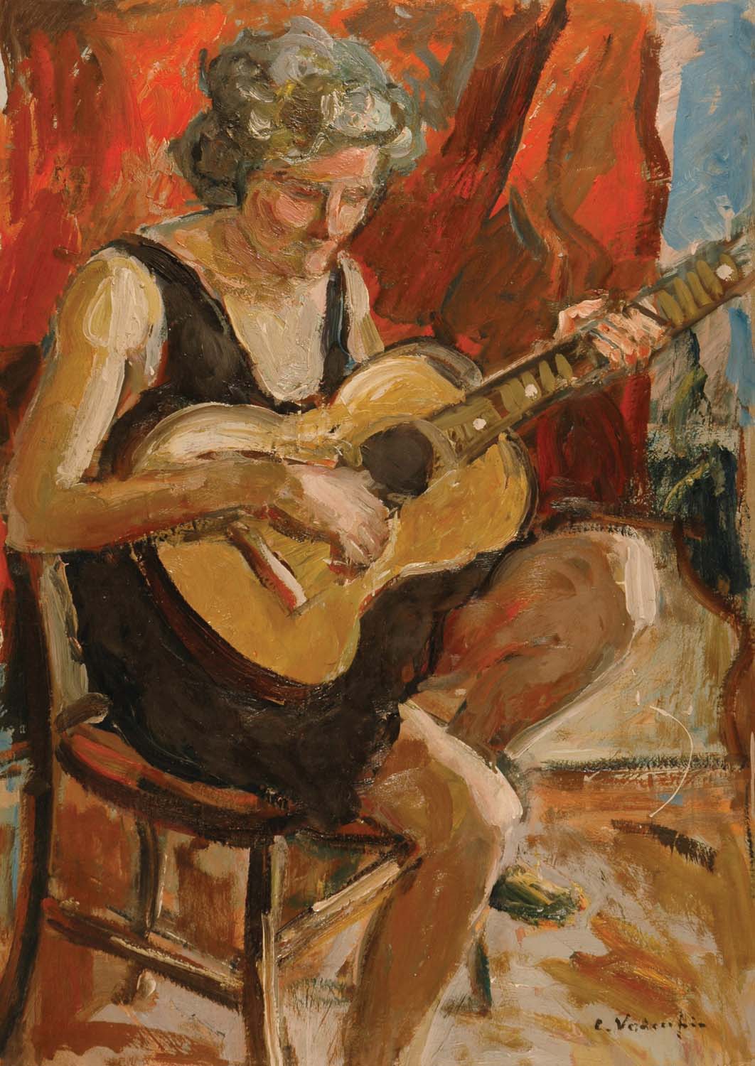 Maria con chitarra